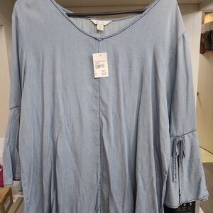 JM Sportswear Light Blue Women's Blouse